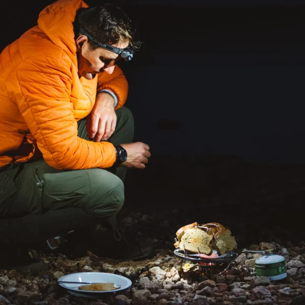 4-Slice Camping Toaster in action