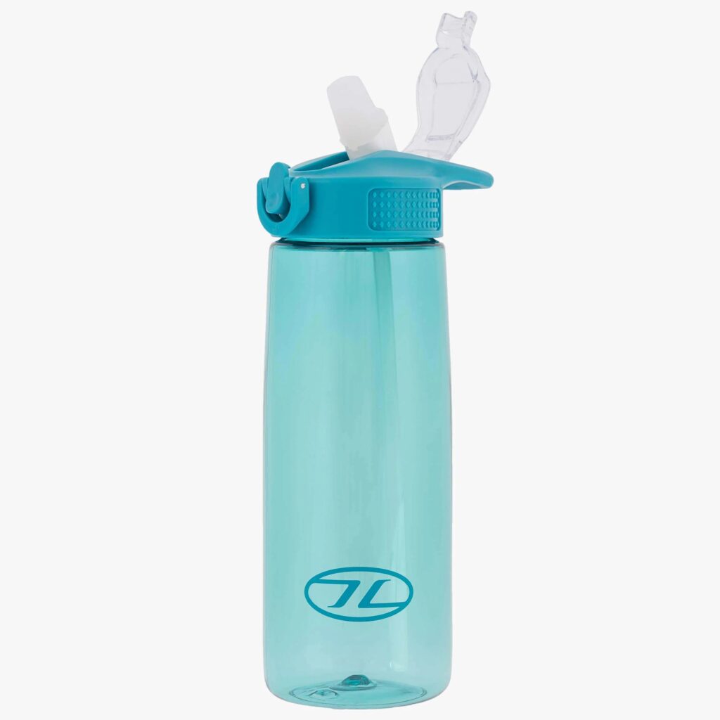 Tritan straw fles 700ml blauw