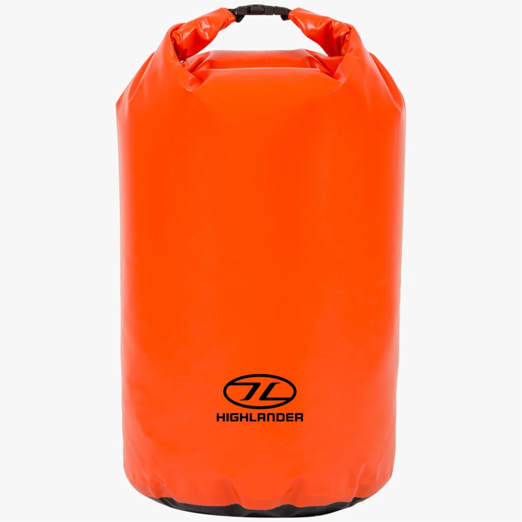 Tri laminate pvc dry bag van 44 liter oranje