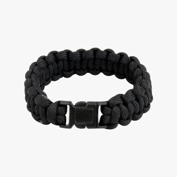 Paracord armband met quick release zwart