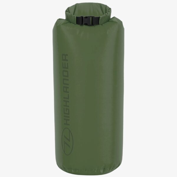 Lichtgewicht drybag van 25 liter olijfgroen