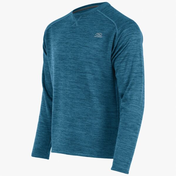 Grab-and-Go Fleece Sweater blauw zijkant