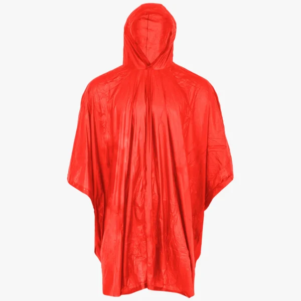 Lichtgewicht biologisch afbreekbare poncho rood