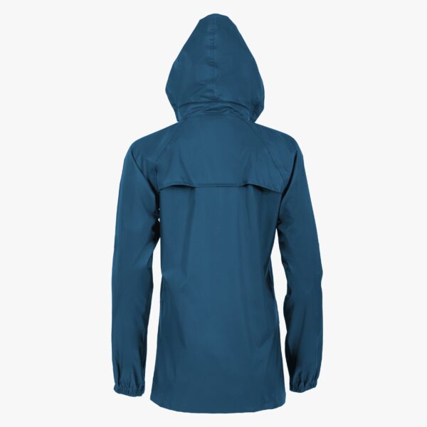 Dames Stormguard jas blauw achterkant