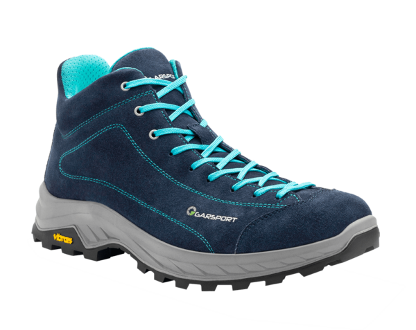 Rozes mid wandelschoenen blauw voor vrouwen