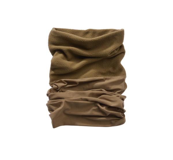 Multifunctionele fleece nekwarmer beige