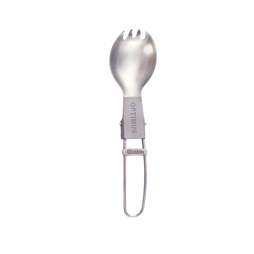 Titanium opvouwbare spork