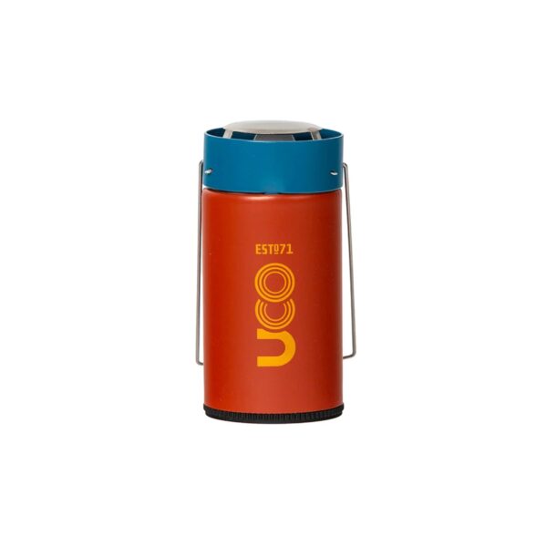 Uco original kaars lantaarn blauw oranje ingeklapt